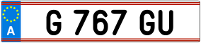 Trailer License Plate